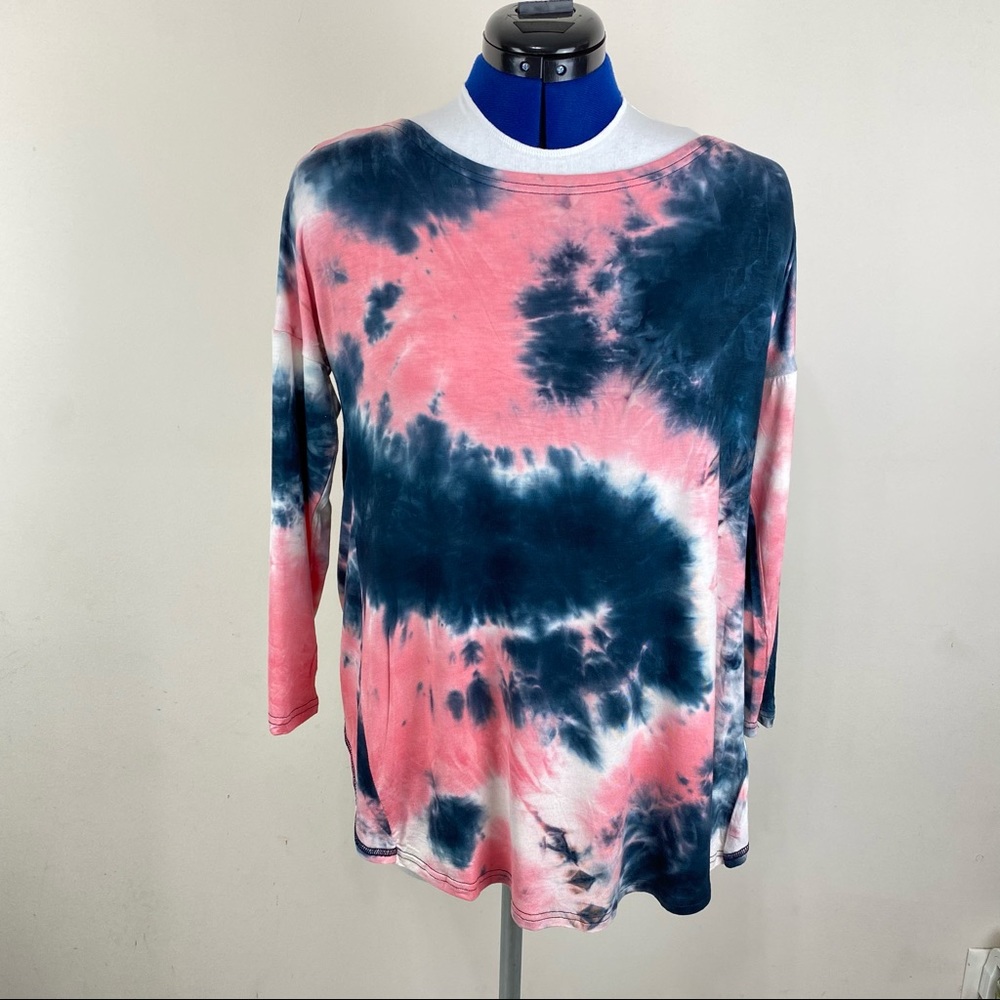 Simply Southern Criss Cross Back Tie-dyed Top